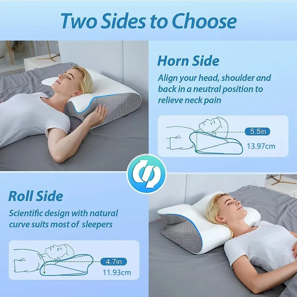 Memory Pillow with Cervical Support
