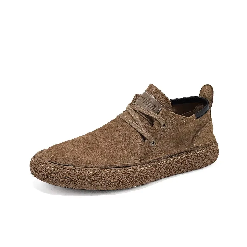 Men Suede Genuine Leather Casual Shoes