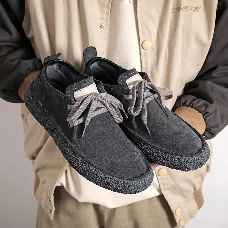 Men Suede Genuine Leather Casual Shoes
