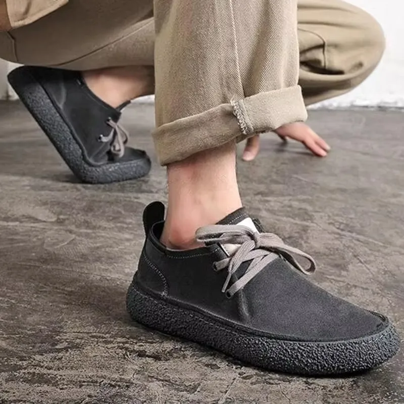 Men Suede Genuine Leather Casual Shoes
