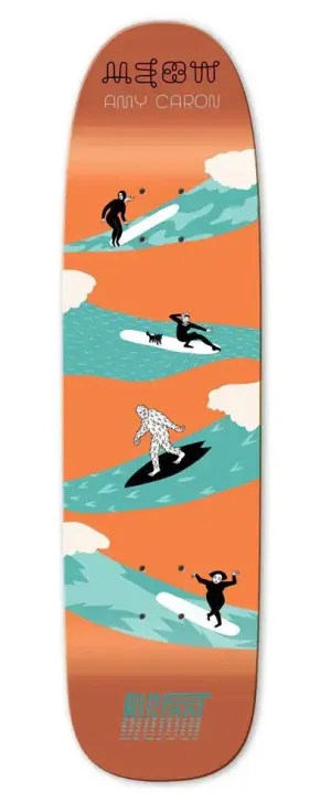Meow Amy Caron Bigfoot Deck Multi Skateboard Deck - 8.25"