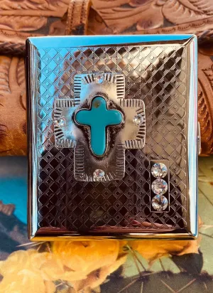 Metal Cross Card Case