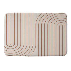MINIMAL LINE CURVATURE CORAL 2 MEMORY FOAM BATH MAT