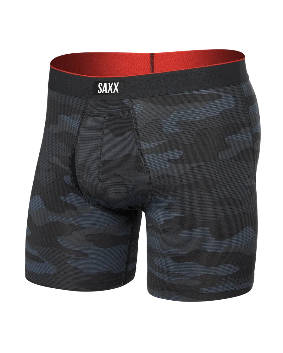 Multi-Sport Mesh Boxer Brief - Remote Camo Faded Black