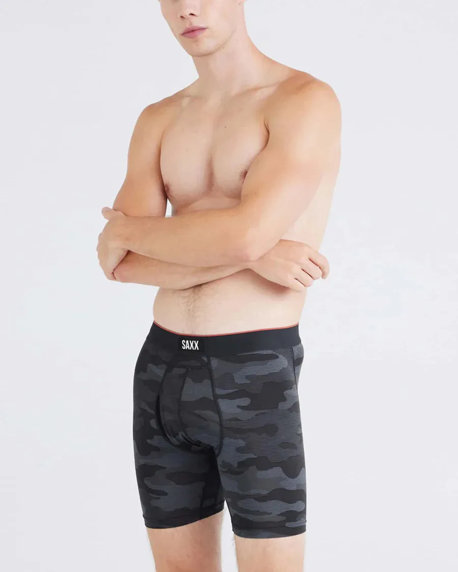 Multi-Sport Mesh Boxer Brief - Remote Camo Faded Black