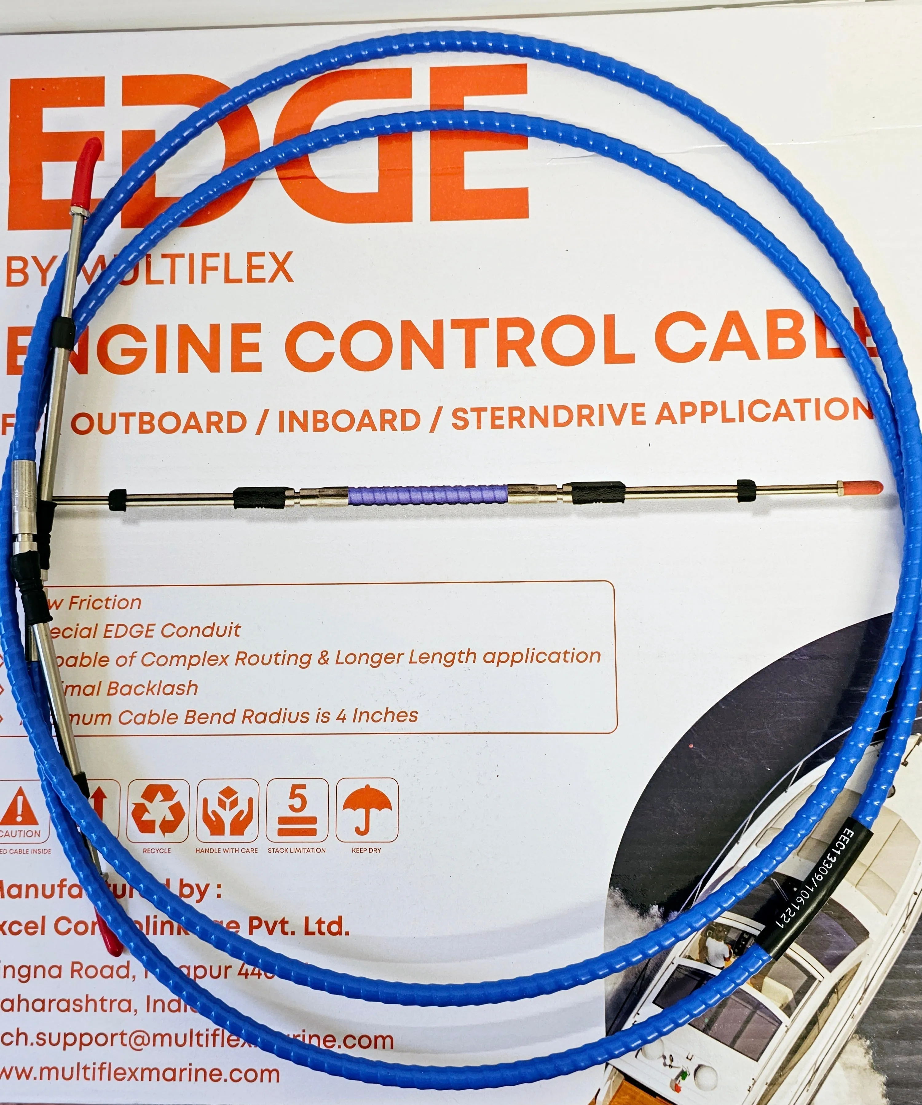 Multiflex Edge 33C 14FT Remote  Control Cable Yamaha Suzuki Tohatsu Honda Outboard Boat engine