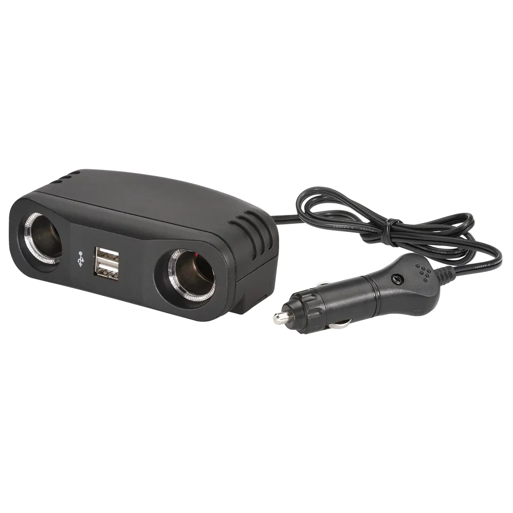 Narva Cigarette Lighter Plug with Extended Lead Accessory Sockets and USB Sockets - 81052BL