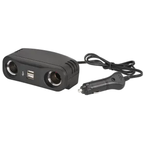 Narva Cigarette Lighter Plug with Extended Lead Accessory Sockets and USB Sockets - 81052BL