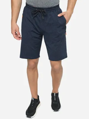 Navy Blue Solid Slim Fit Shorts | Jade Play