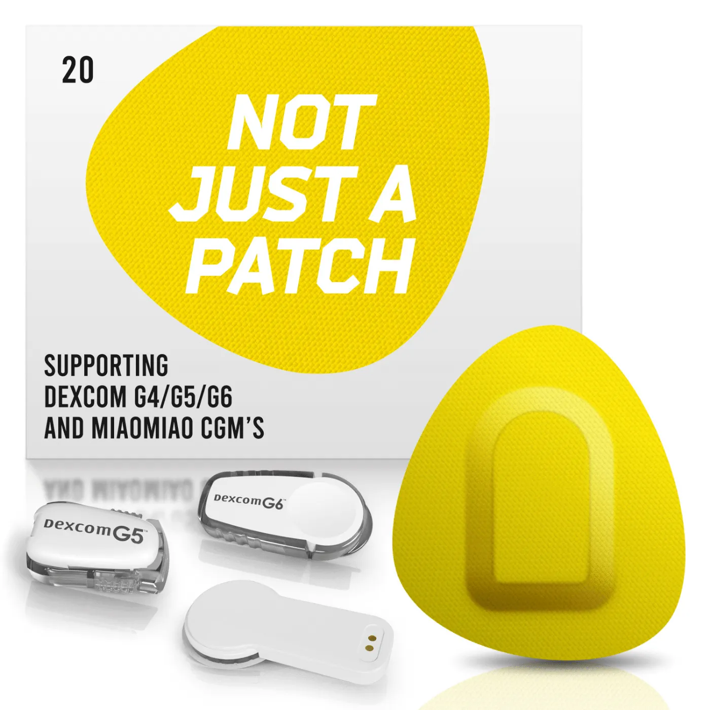 NJaP CGM Patches Dexcom   MiaoMiao 20pk