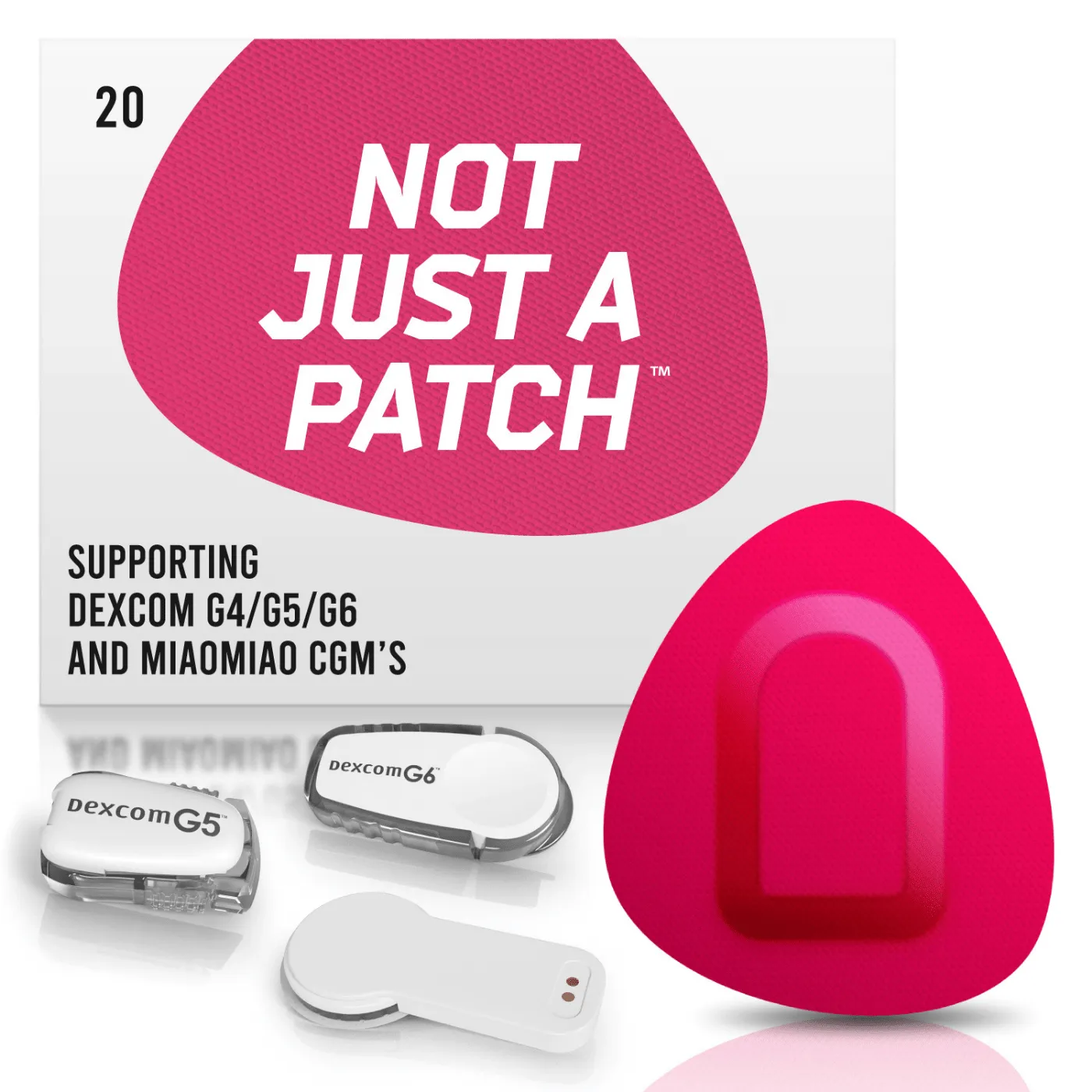 NJaP CGM Patches Dexcom   MiaoMiao 20pk