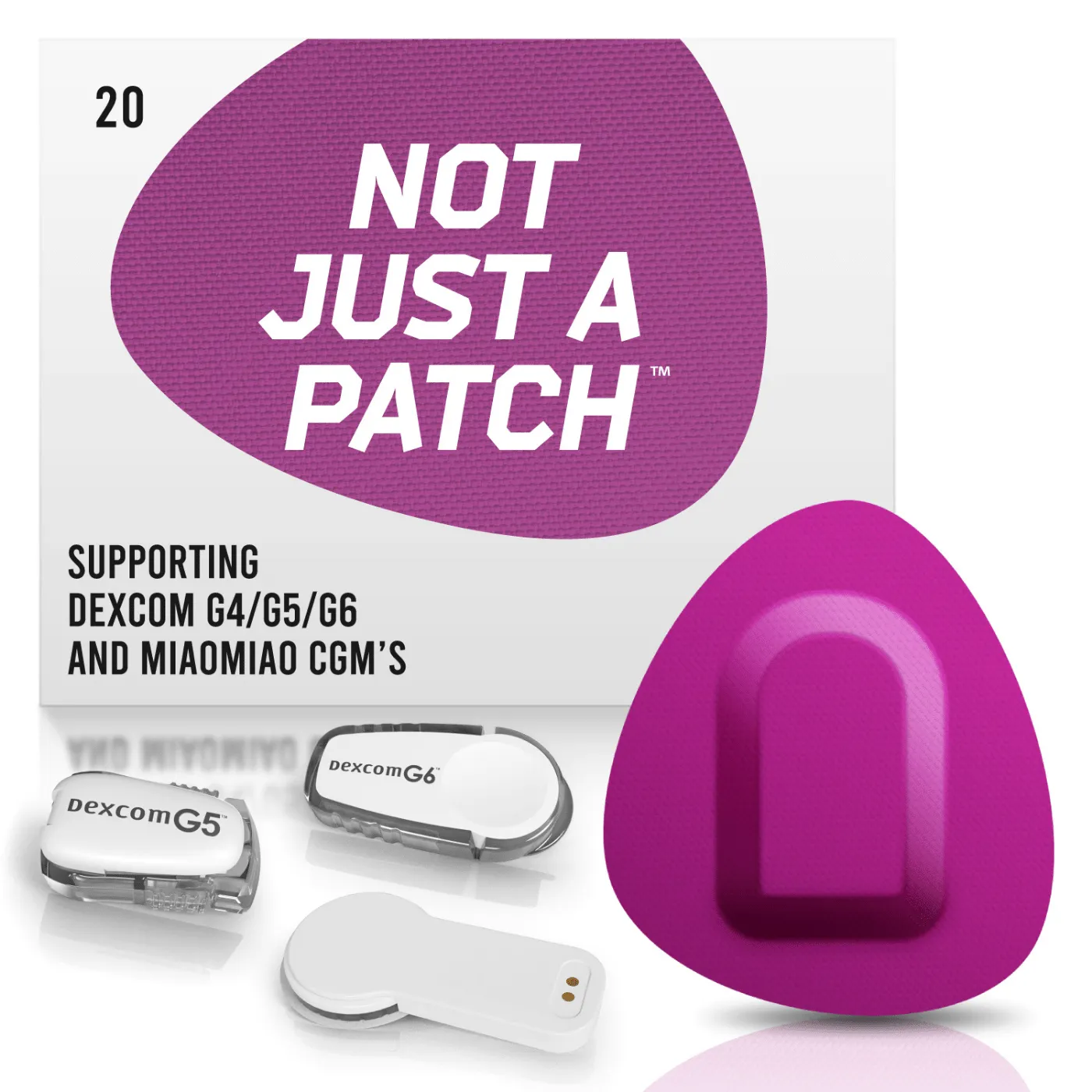 NJaP CGM Patches Dexcom   MiaoMiao 20pk