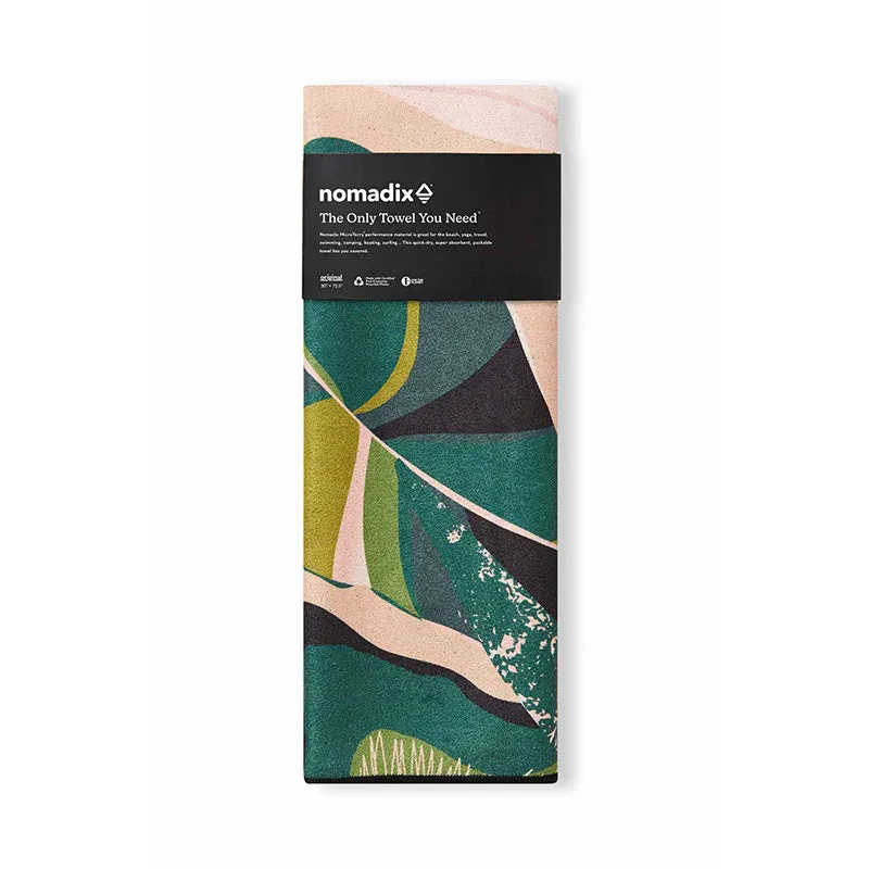 Nomadix - Original Towel - Monstera Green Pink