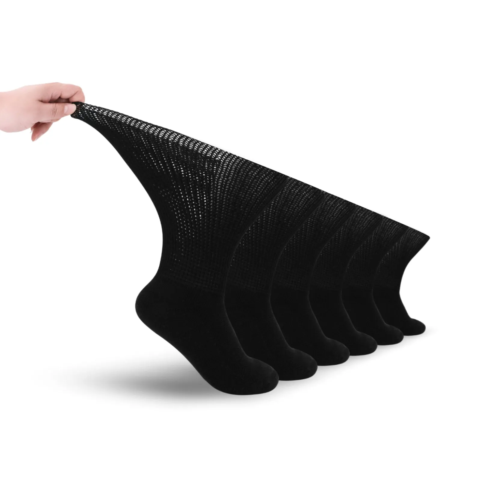 Non-Binding Diabetic Crew Socks (6 Pairs)