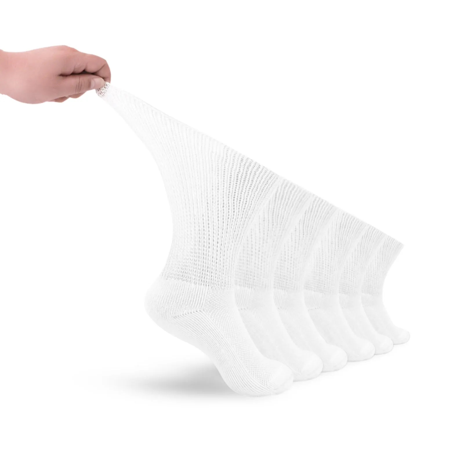 Non-Binding Diabetic Crew Socks (6 Pairs)