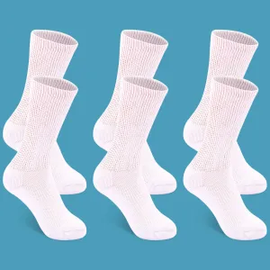 Non-Binding Diabetic Crew Socks (6 Pairs)