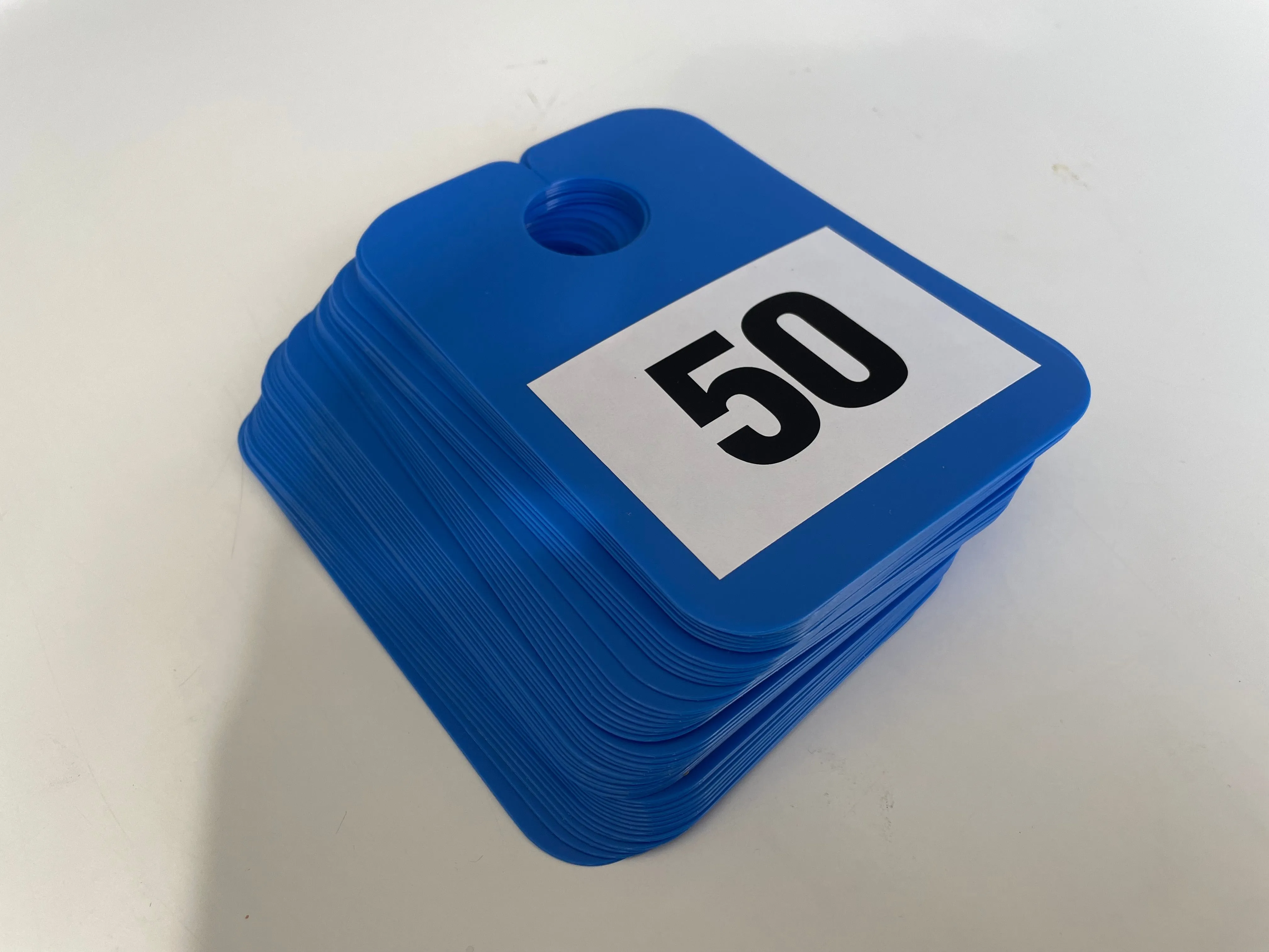 Numbered Mirror Hangers - White | Car Key Tracking System