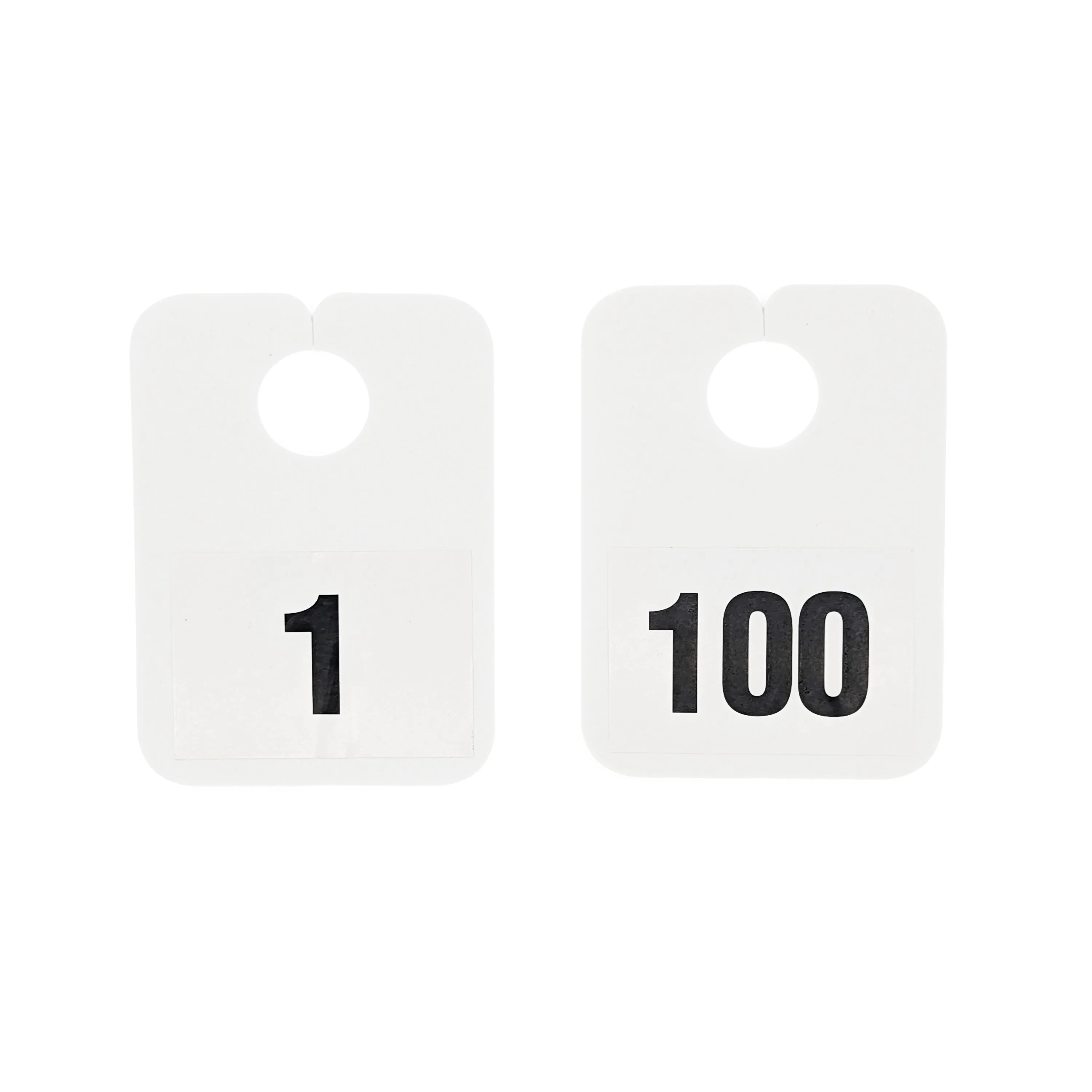Numbered Mirror Hangers - White | Car Key Tracking System