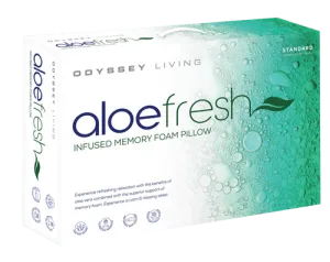 Odyysey Living Aloe Fresh Memory Foam Pillow - 1200gms