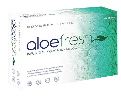 Odyysey Living Aloe Fresh Memory Foam Pillow - 1200gms