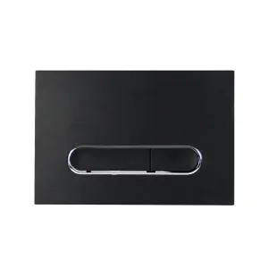 Omi Dual Flush Actuator Flush Plate Toilet - Wall Mount - 9" Plastic/Matt Black