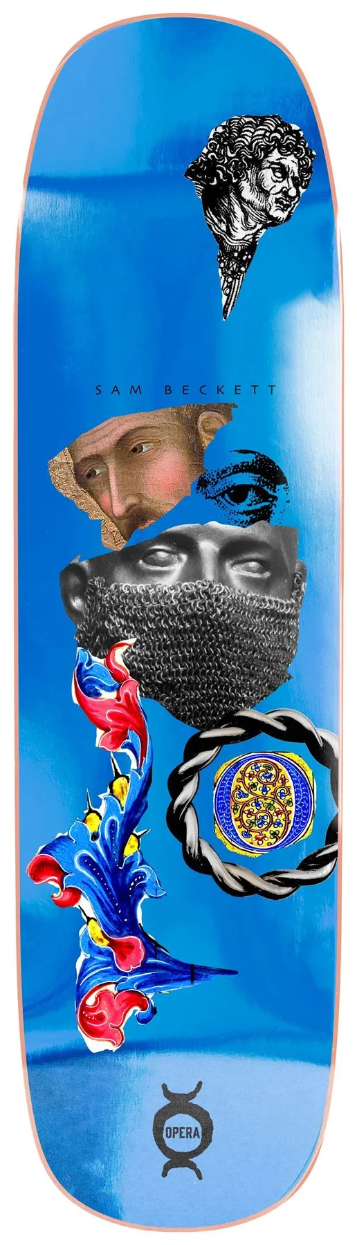 Opera Sam Beckett - Clipped Skateboard Deck Multi 8.75