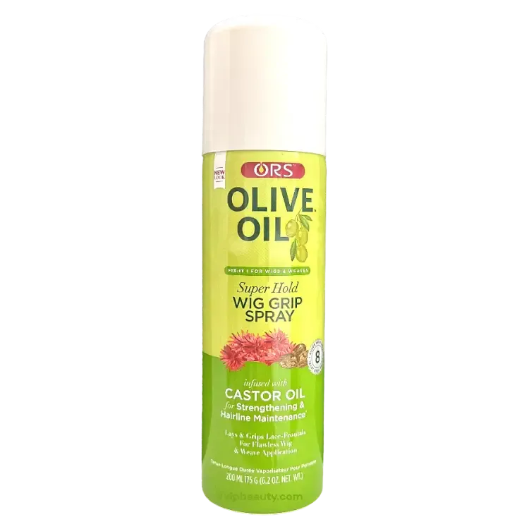 ORS Olive Oil Fix-It Super Hold Wig Grip Spray - Infused with Castor Oil - 6.2 oz