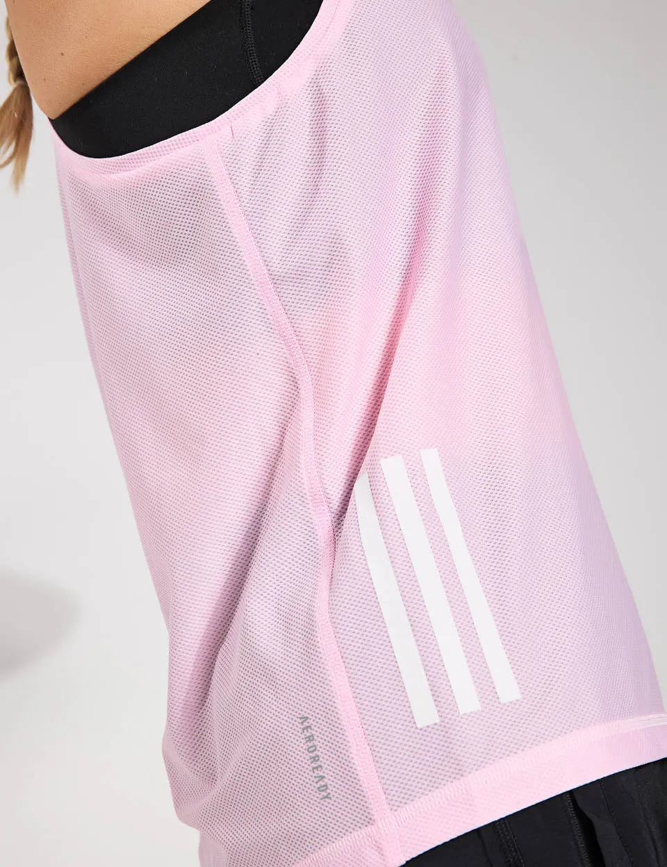 Own The Run Tank Top - Clear Pink