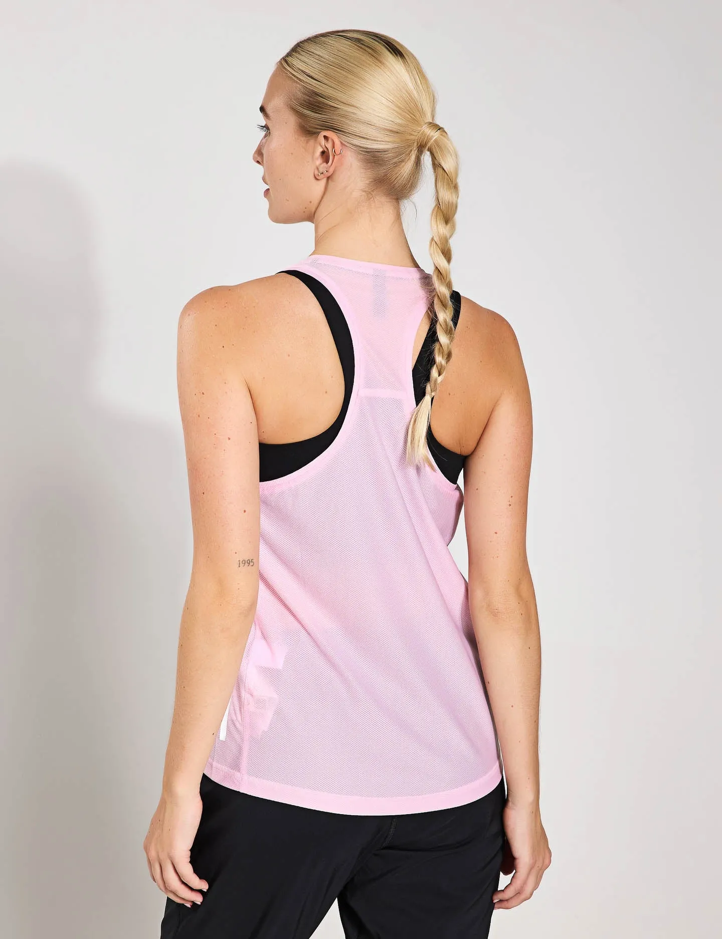 Own The Run Tank Top - Clear Pink