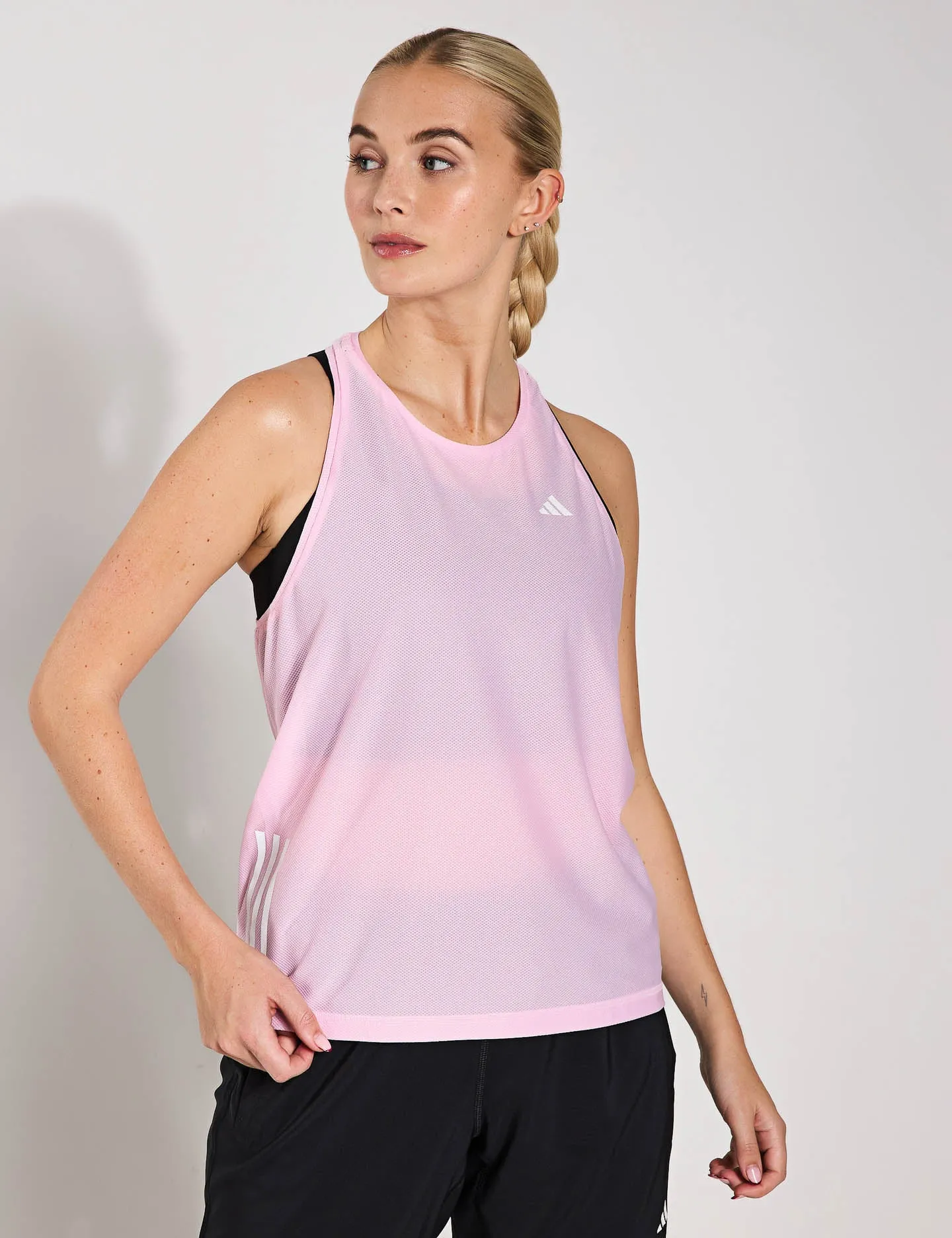 Own The Run Tank Top - Clear Pink