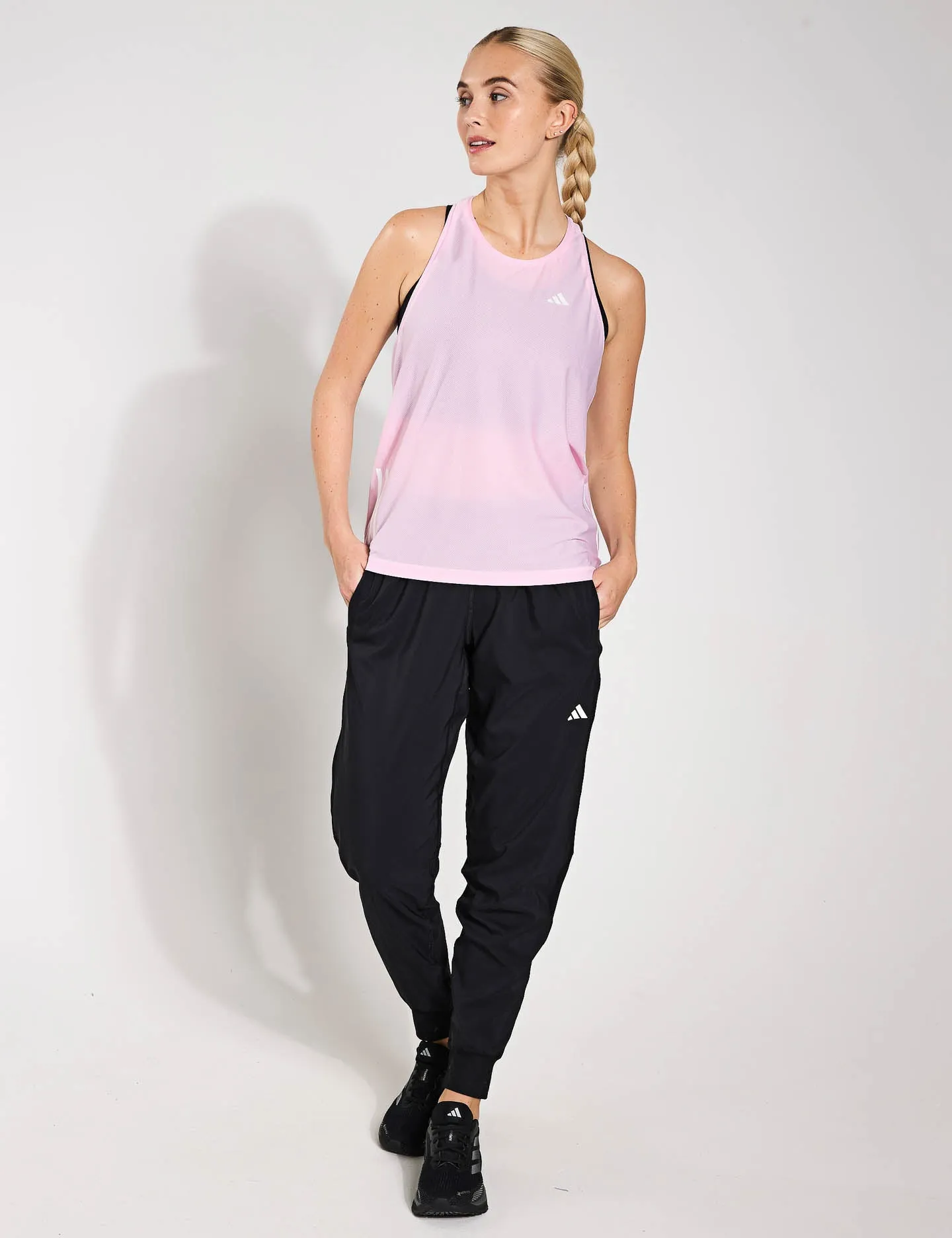 Own The Run Tank Top - Clear Pink