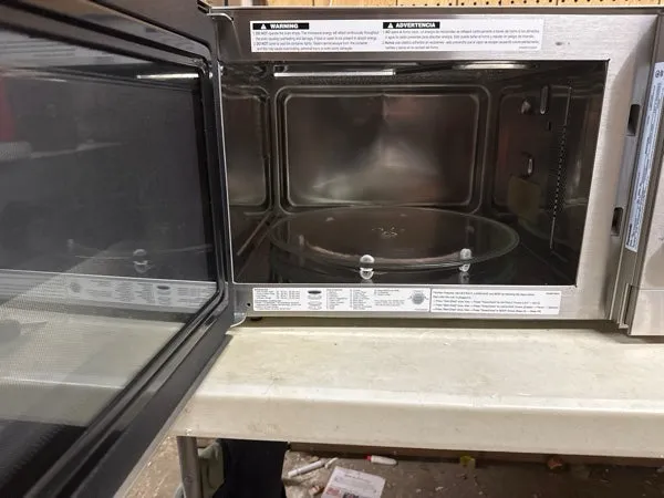 Panasonic - 1.2 Cu. Ft. 1000 Watt HomeCHEF CD87KS 4-in-1 Multioven Microwave - Airfryer, Broiler, Convection, Inverter - Silver - use_like_new