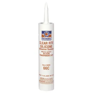 Permatex Clear RTV Silicone Adhesive Sealant (11 Oz Cartridge)
