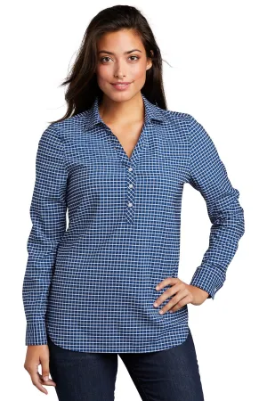 Port Authority  Ladies City Stretch Tunic LW680 True Blue/ White