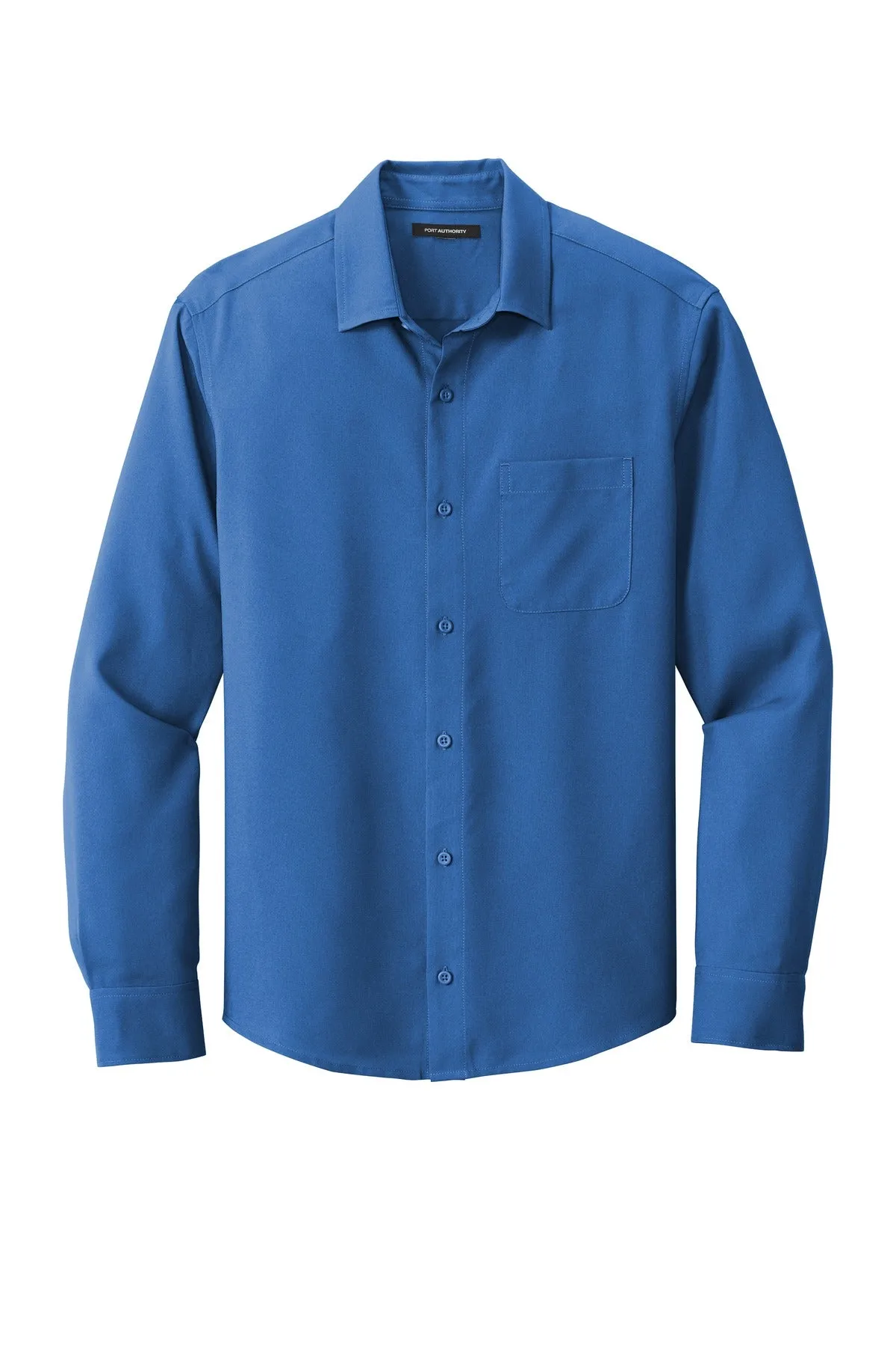 Port Authority  Long Sleeve Performance Staff Shirt W401 True Blue