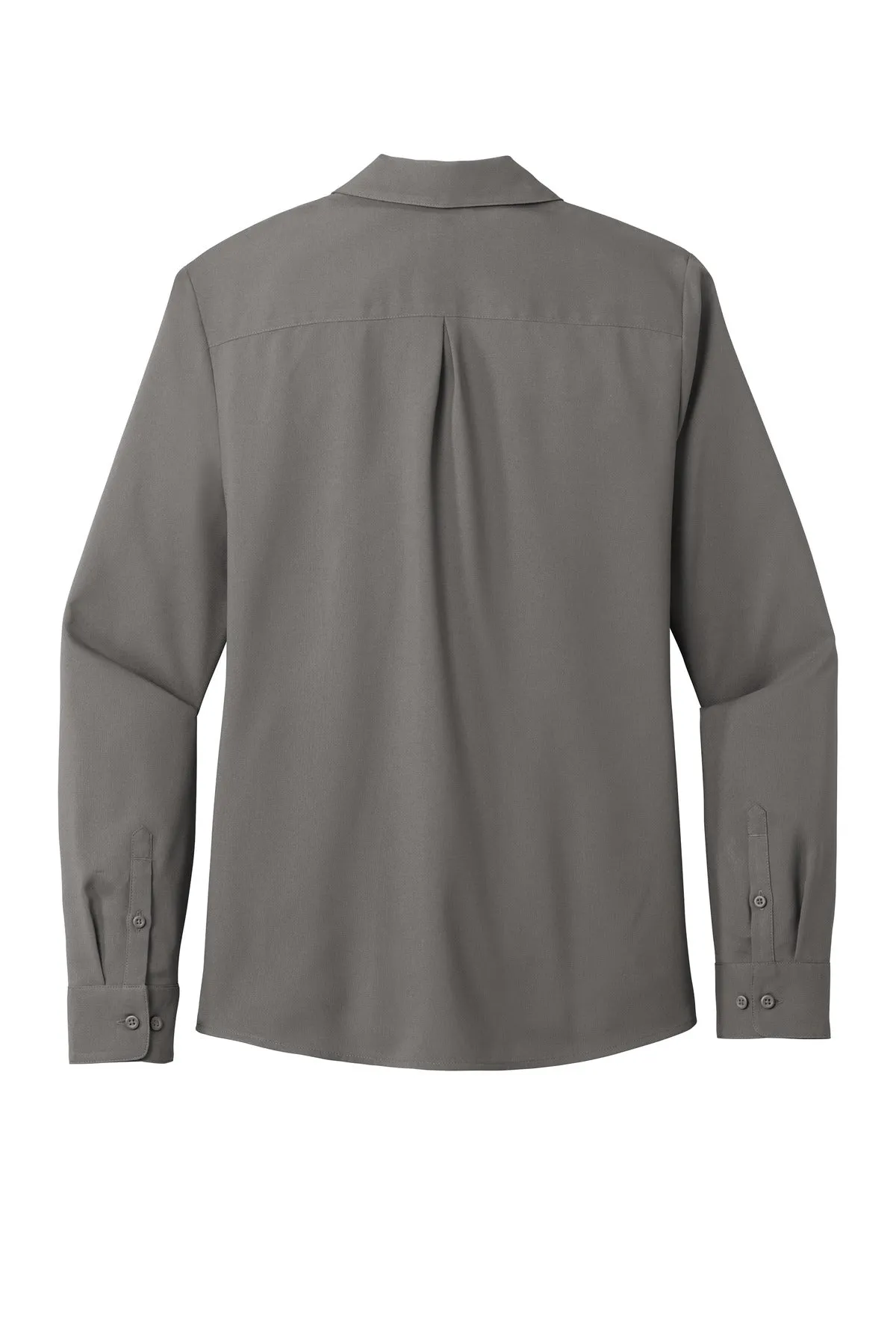 Port Authority Women's Long Sleeve Performance Staff Shirt LW401 Graphite