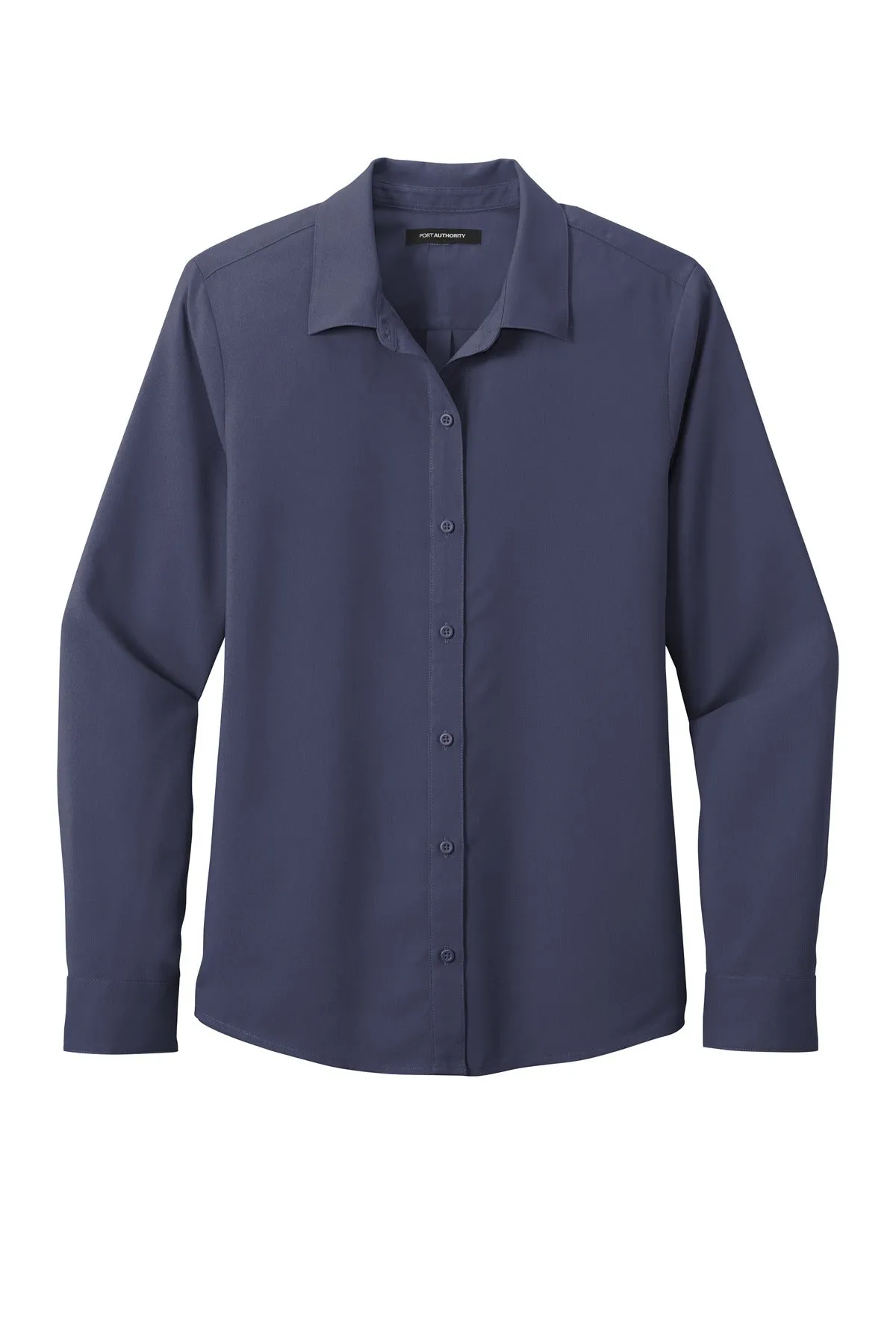 Port Authority Women's Long Sleeve Performance Staff Shirt LW401 True Navy