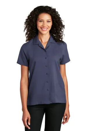 Port Authority Women's Short Sleeve Performance Staff Shirt LW400 True Navy