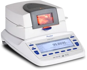 Precisa Executive Pro EM 120-HR Moisture Analyzer, 124 g Capacity, 0.0001 g Readability