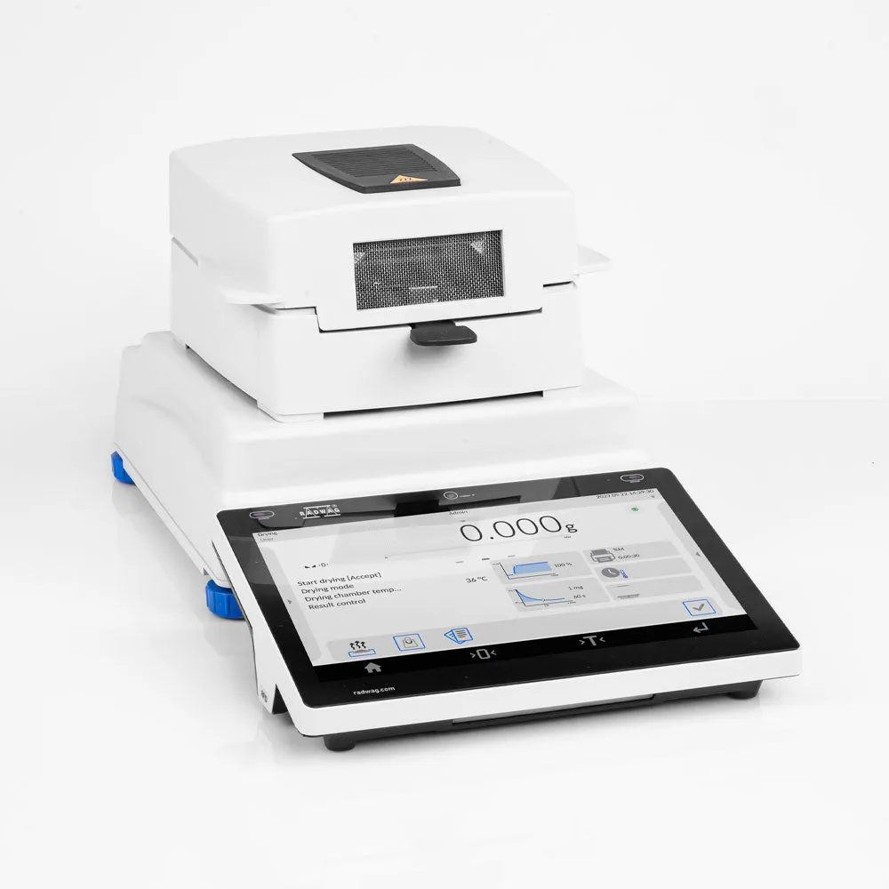 Radwag MA 210.5Y.WH ELLIPSIS MA 5Y SERIES Moisture Analyzer, ø90, h= 8mm, 210 g x 1 mg/ 0.001%