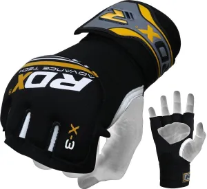 RDX X3 Neoprene Gel Grappling Gloves - Yellow