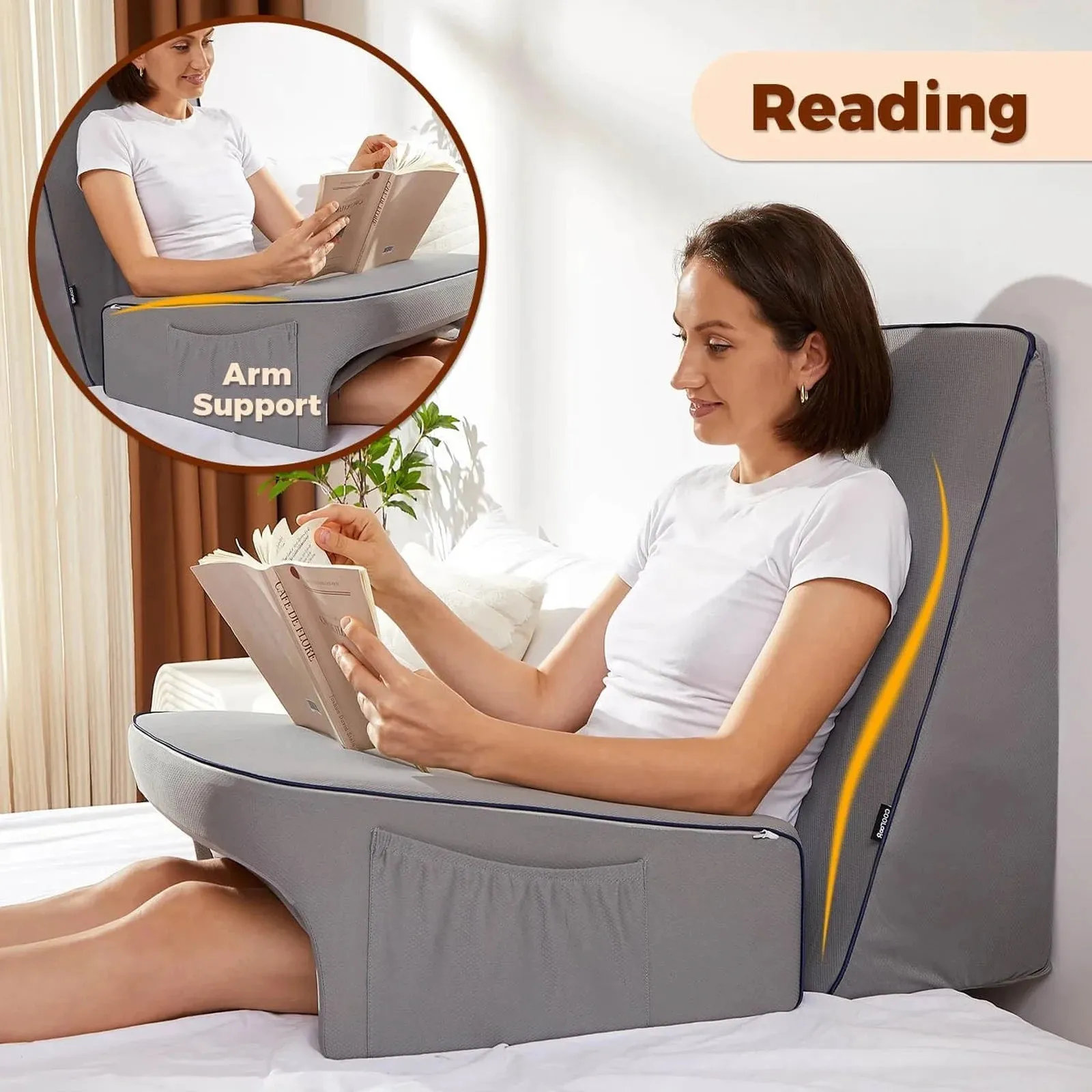 Reading Pillow for Bed