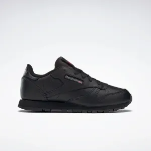 Reebok Footwear Kids Classic Leather Shoes - Pre-School BLACK-1