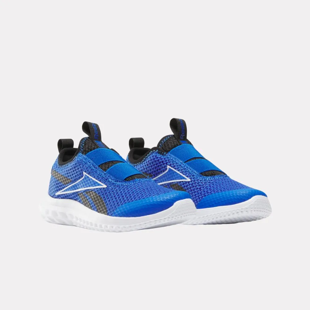 Reebok Footwear Kids Rush Runner Slip-On Shoes - Pre-School OPTIMUMBLUE/BLACK/FTWRWHITE