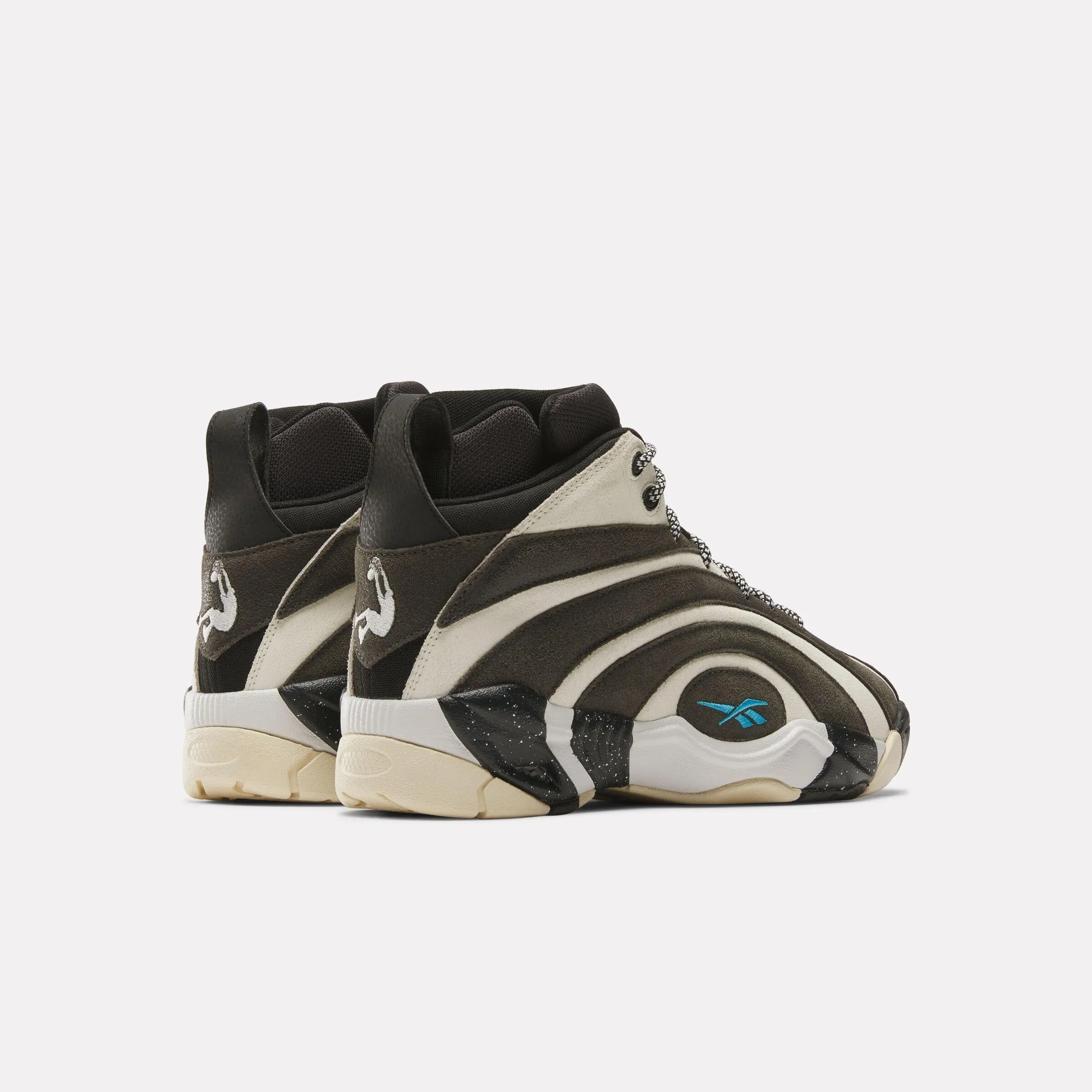 Reebok Footwear Men Shaqnosis Retro Basketball Shoes WASHED BLACK/CHALK/BLUE