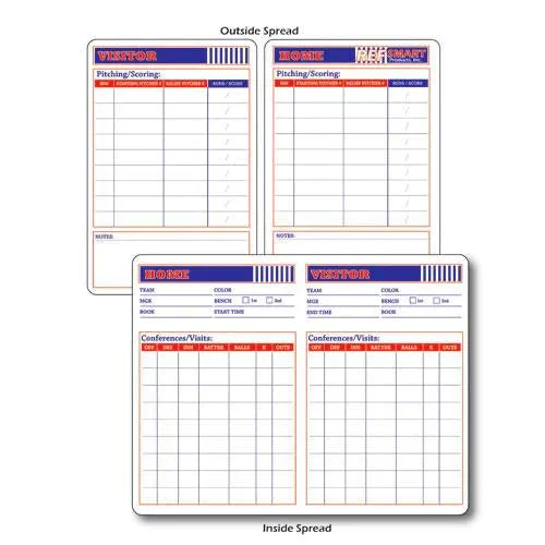RefSmart Softball/Baseball Rewritable Game Card