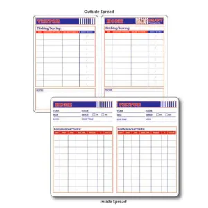 RefSmart Softball/Baseball Rewritable Game Card