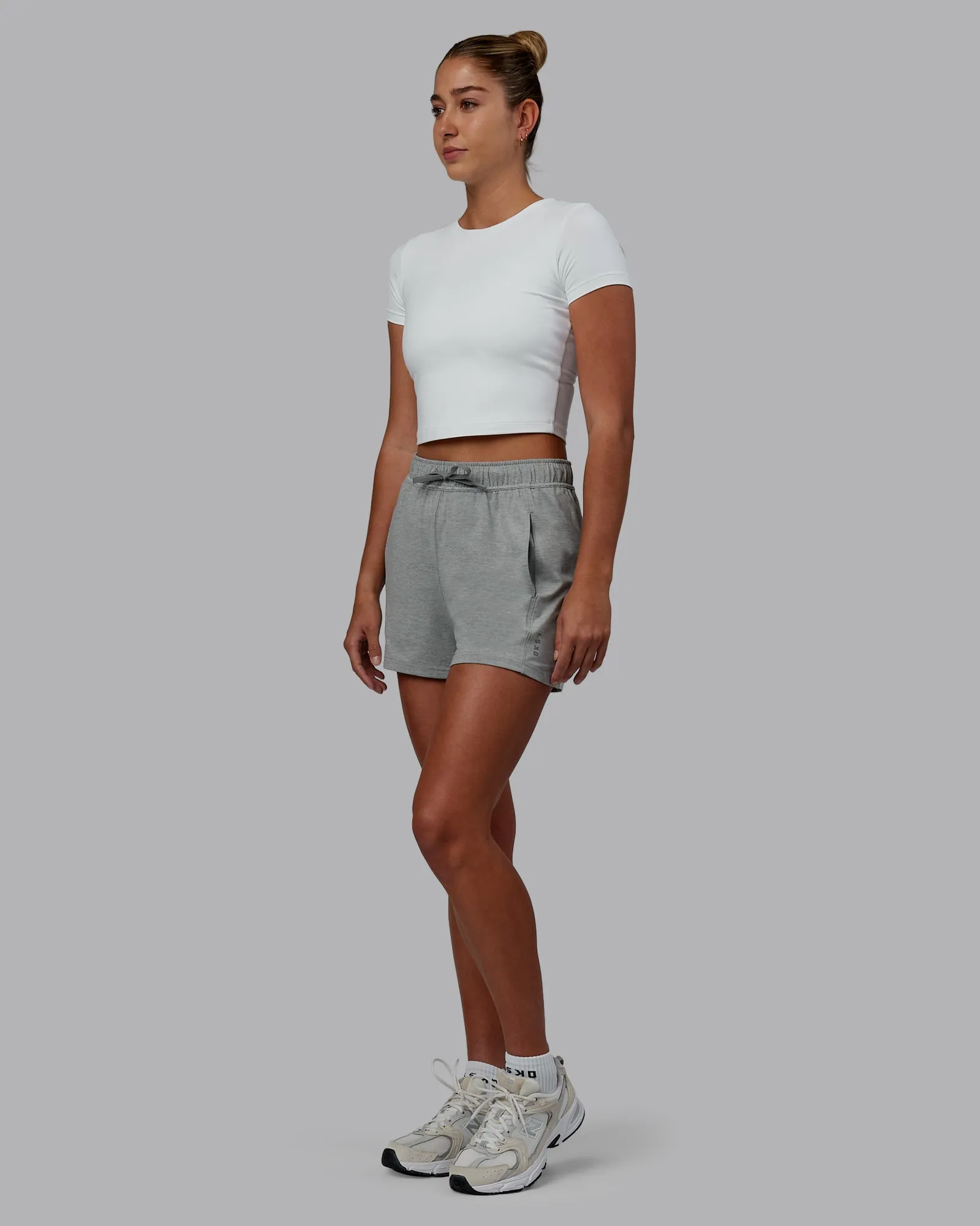 Restore CloudFLX 5" Shorts - Light Grey Marl