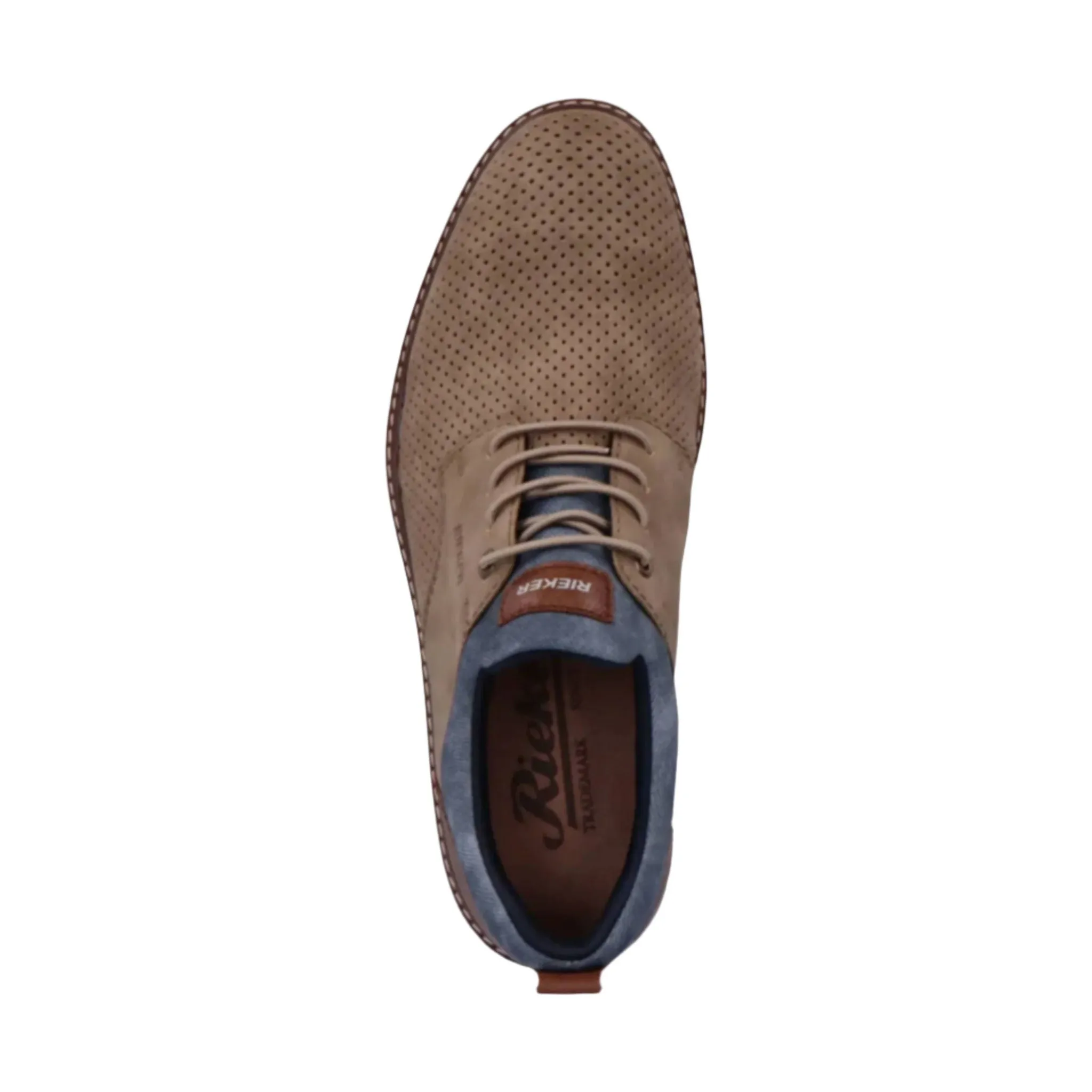 Rieker Men's Dustin Soft Insole Shoes - Toffee