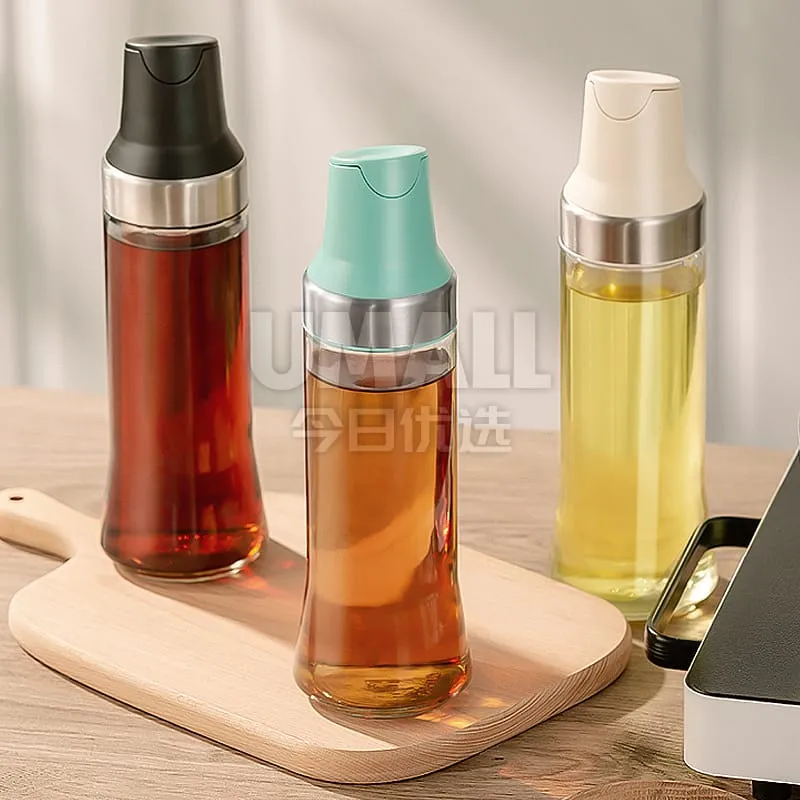 ROBO Automatic Opening and Closing Seasoning Bottle in Moonlight White, 500ml (Barcode Required)